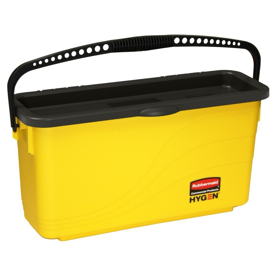 Rubbermaid HYGEN FGQ95088YEL yellow microfiber charging bucket